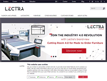 Tablet Screenshot of lectra.com